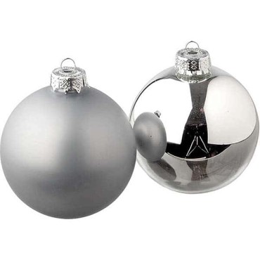 JK Home Décor - Christmas Ball Glass S/12  6cm
