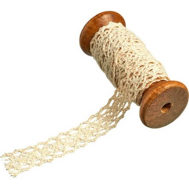 JK Home Décor - Cotton Lace Beige 2x180cm