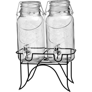 JK Home Décor - Clear Glass Jar 14x30cm 4L