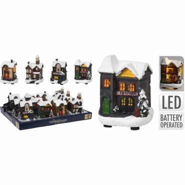 JK Home Décor - Σπίτι Με LED 9x6x7cm 4Σχδ
