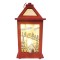 JΚ Home Décor - Φανάρι Ξύλινο LED Κόκκινο 9x9x20cm