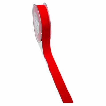 JΚ Home Décor - Κορδέλα Βελούδο Διπλής Όψης Κόκκινη 2.5cmX9m