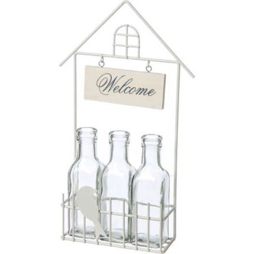 JK Home Décor - Stand Metal Welcome