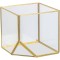 JK Home Décor - Κηροπήγιο Terrarium Χρυσό 13x13cm