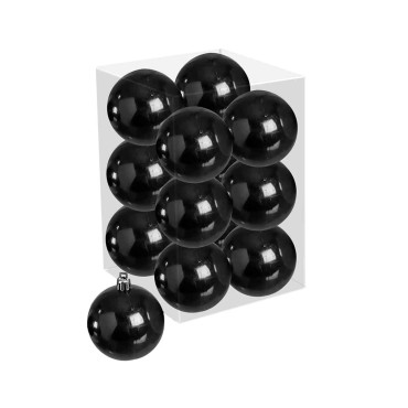 JK Home Décor - Ball Black S/12 6cm