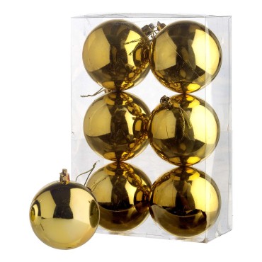 JK Home Décor - Ball Gold S/6 8cm