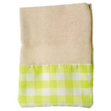 JΚ Home Décor - Πουγκί Lonetta Καρρώ Λαχανί 20x30cm