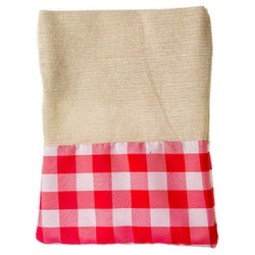 JΚ Home Décor - Πουγκί Lonetta Καρρώ Κόκκινο 30x40cm