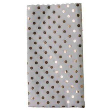 JΚ Home Décor - Πουγκί Microfibre Πουά Χρυσό 14cmX21cm