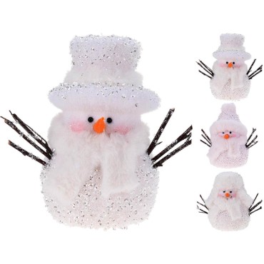 JK Home Décor - Snowman 20cm 3ASS