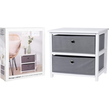 JK Home Décor - Cabinet with 2 Drawers Mdf