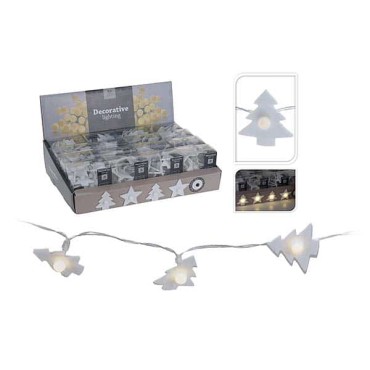 JK Home Décor - LED Chain Star WW White 2ASS