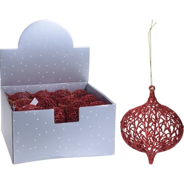 JK Home Décor - Hanging Deco 9cm Red
