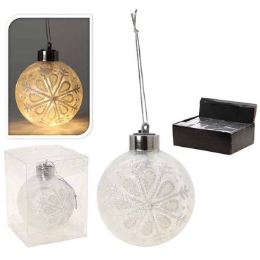 JK Home Décor - Xmas Ball 8cm LED WW