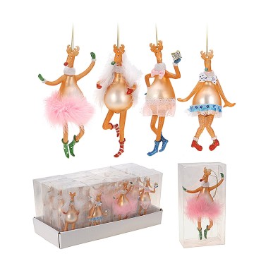 JK Home Décor - Hanging Deco 17cm 4ASS
