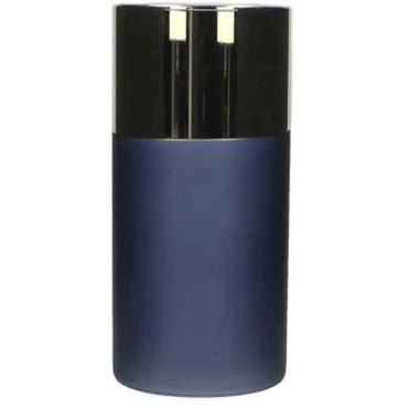 JK Home Décor - Candleholder Glass Blue 7.5x7.5x15cm