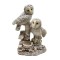 JK Home Décor - Κουκουβαγιες Πολυρεζίν Λευκη 14cm
