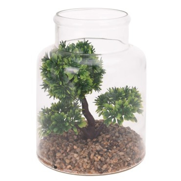 JK Home Décor - Green Plant in Glass