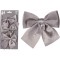 JΚ Home Décor - Φιογκάκι Βελούδο Ασημί S/3 10x24cm