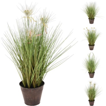 JK Home Décor - Grass Plant In Pot 60cm 4ASS