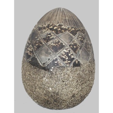 JK Home Décor - Egg Glass Gold 25cm