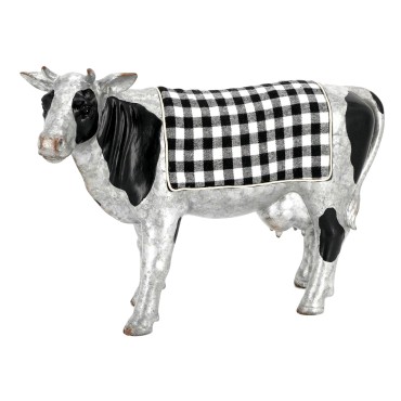 JK Home Décor - Cow Frieda 28cm  Silver