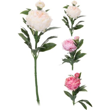 JΚ Home Décor - Κλαδί Παιώνια 3Σχδ