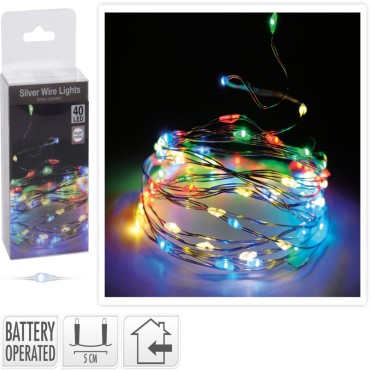 JΚ Home Décor - Λαμπάκια Silverwire Multi 40LED