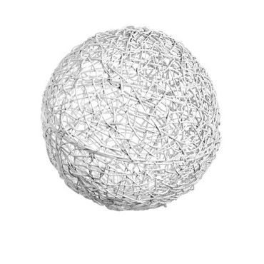 JK Home Décor - Metallic Ball with Rattan Share 20cm