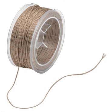 JΚ Home Décor - Κορδέλα Ινα Μεταλλική 05mmΧ40m Πούδρα