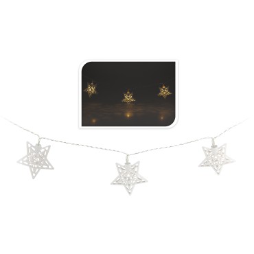JK Home Décor - LED Chain with 10 Star White