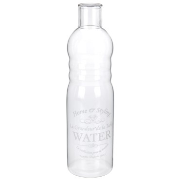 JK Home Décor - Glass Bottle with Water Design