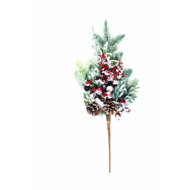 JK Home Décor - Snow Berry Cedar Leaf Spray