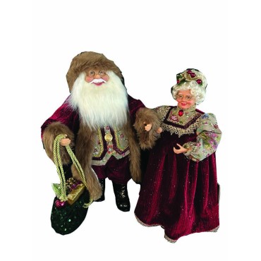 JK Home Décor - Saint Claus & Grandma 45cm