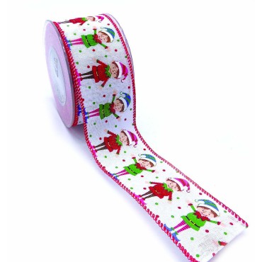 JΚ Home Décor - Κορδέλα Happy Elves 5.5cmX9m