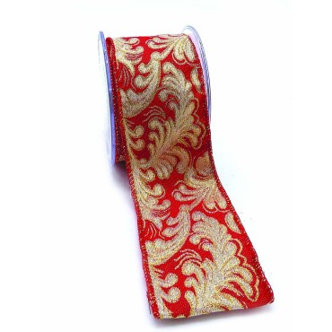 JΚ Home Décor - Κορδέλα Κόκκινη Yarn Zakar 6.7cmX4.5m