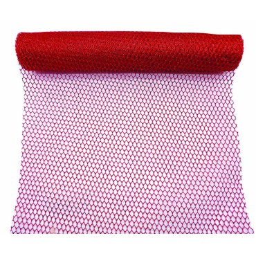 JΚ Home Décor - Ύφασμα Κόκκινο Glitter Fence 50cmX5m