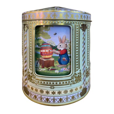 JK Home Décor - Metal Box Carousel Easter 12x16cm