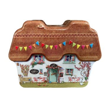 JK Home Décor - Metal Box Cottage House 17x12x4.5cm