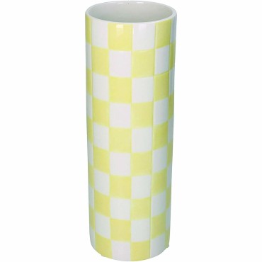 JΚ Home Décor - Βάζο Between the Lines Κίτρινο 10.7x30.7cm