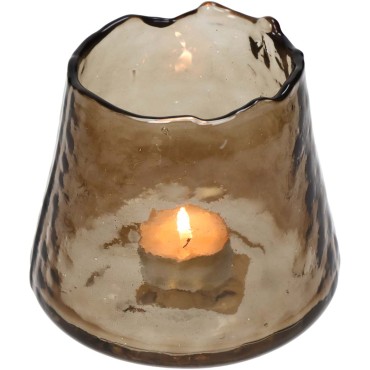 JΚ Home Décor - Κηροπήγιο Καφέ 13x13x12cm