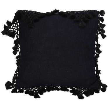 JΚ Home Décor - Μαξιλάρι Black Tassels 45x45cm