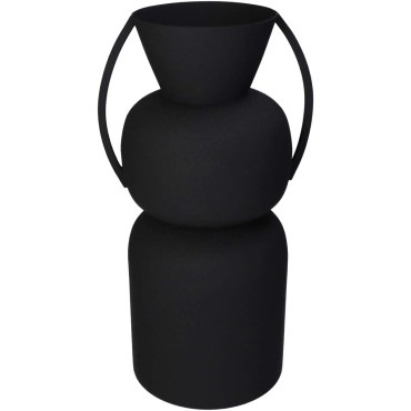 JΚ Home Décor - Βάζο Μαύρο 19x16x34cm