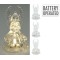 JK Home Décor - Άγγελος LED WW Ακρυλικό 5x9cm 3Σχδ