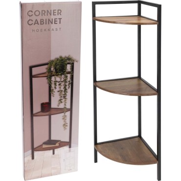 JK Home Décor - 3-Tier Shelf MDF 23x23x76cm