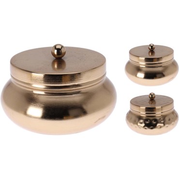 JK Home Décor - Μπιζουτιέρα από Μέταλλο Χρυσό 10x7cm 2Σχδ