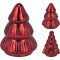JK Home Décor - Δέντρο από Γυαλί Κόκκινο 9x13cm 2Σχδ