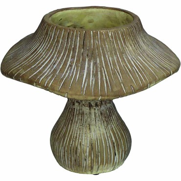 JΚ Home Décor - Μανιτάρι Τσιμεντένιο Καφέ 23.5x23.5x20cm