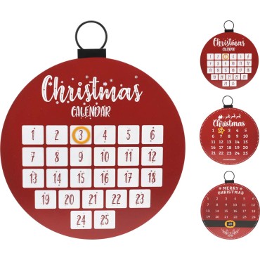 JK Home Décor - Xmas Calender 40cm 3Ass