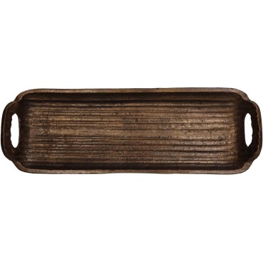JΚ Home Décor - Πιάτο Μπρονζέ 45x15x6cm